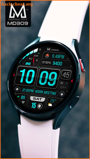 MD309 Digital watch face screenshot