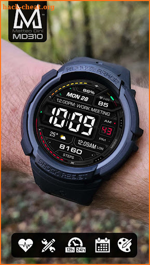 MD310 Digital watchface screenshot