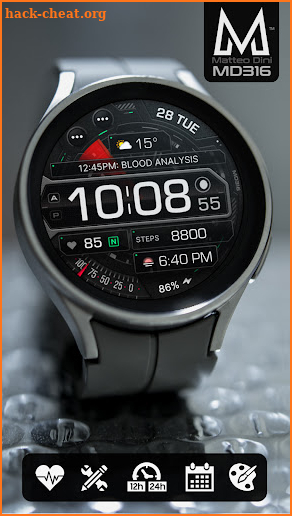 MD316 Digital Watch Face screenshot