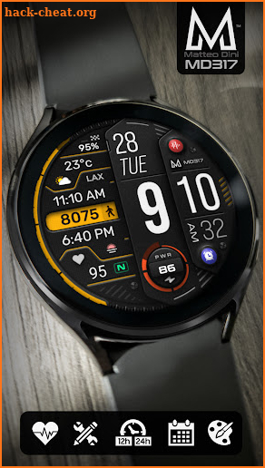 MD317 Digital Watch Face screenshot