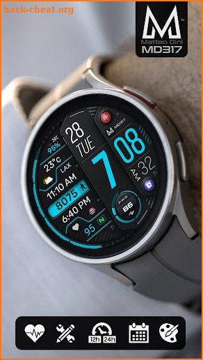 MD317 Digital Watch Face screenshot