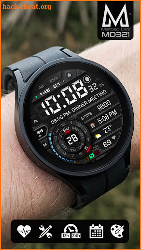 MD321 Digital Watch Face screenshot