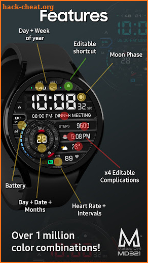 MD321 Digital Watch Face screenshot