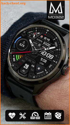 MD322 Analog watch face screenshot