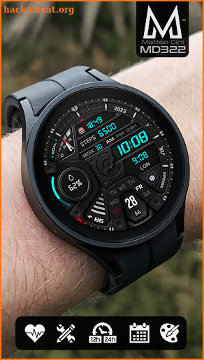 MD322 Analog watch face screenshot