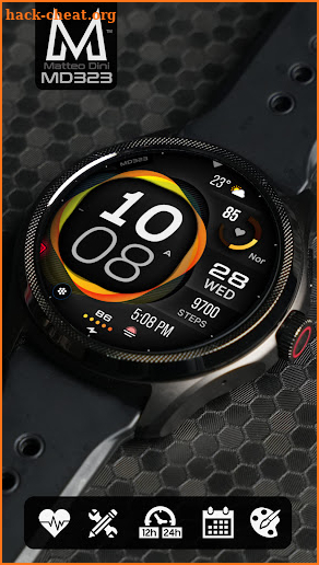 MD323 Modern Digital WatchFace screenshot