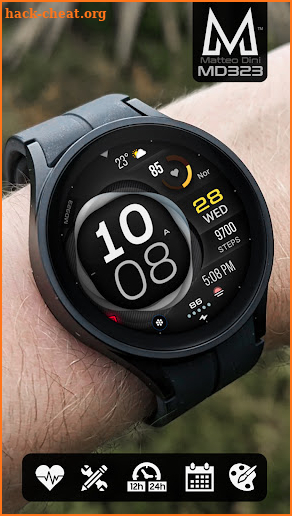 MD323 Modern Digital WatchFace screenshot