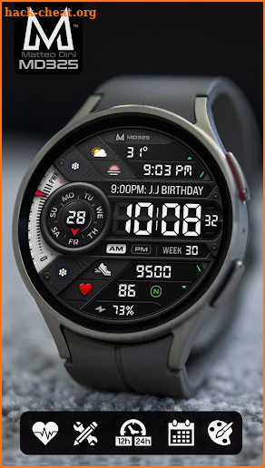 MD325 Digital Watch Face screenshot