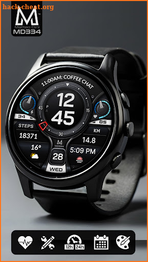 MD334 Digital watch face screenshot