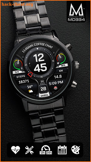 MD334 Digital watch face screenshot