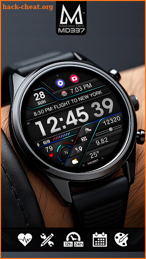 MD337 Digital watch face screenshot