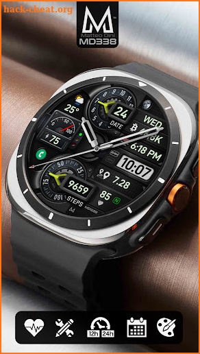 MD338 Hybrid watch face screenshot