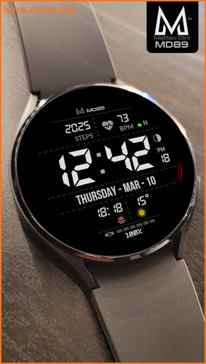 MD89 Minimal Digital watchface screenshot