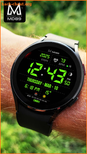 MD89 Minimal Digital watchface screenshot