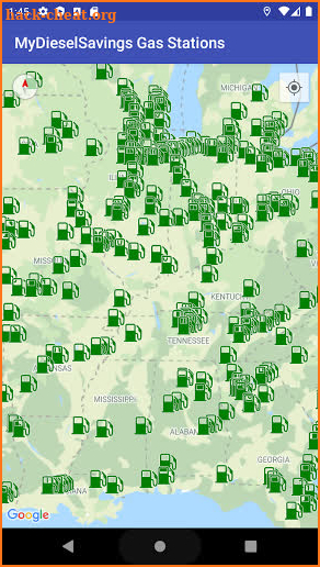 MDS Commercial Station Map screenshot