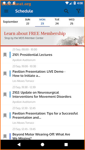 MDS Live Educational Events screenshot