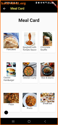 Meal For Card screenshot