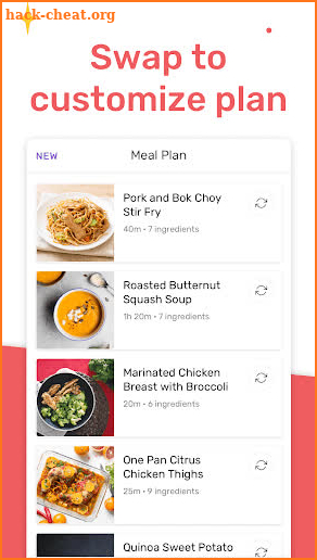 Meal Hero - healthy plans, recipes & shopping list screenshot