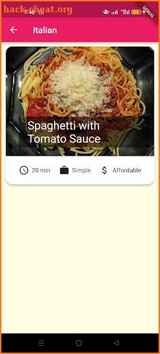 Mealsrecipe screenshot