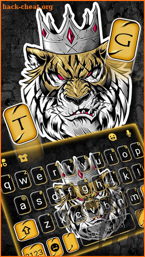 Mean Tiger King Keyboard Theme screenshot