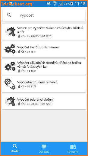 Mechanical Engineering Tables screenshot