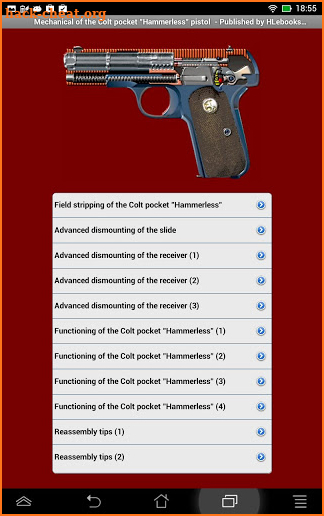 Mechanical of the Colt 1903-08 screenshot