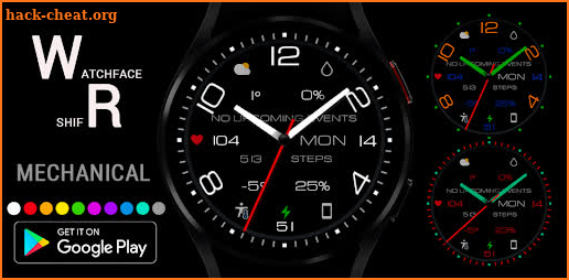 Mechanical Watch Face Wear OS screenshot