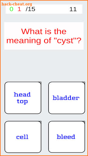 Med Term Quiz screenshot