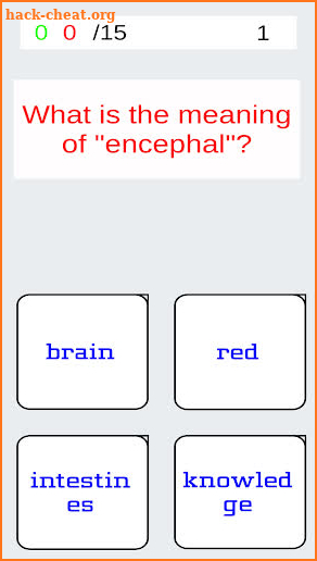 Med Term Quiz screenshot