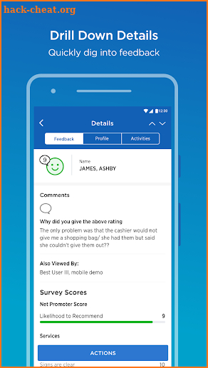 Medallia Mobile 3 screenshot