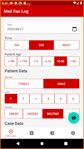 Medberry Med Gas Log Anaesthetic Logbook screenshot