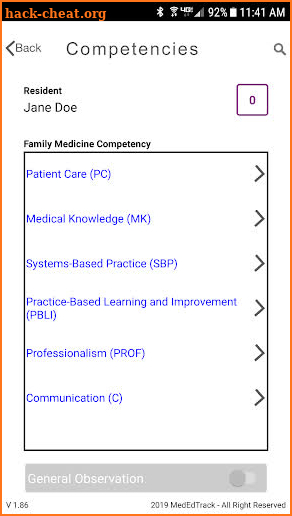 MedEdTrack Faculty App screenshot