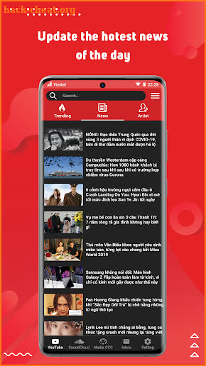 Media player for Youtube, SoundCloud and Media CCC screenshot