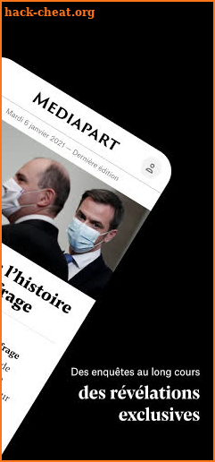 Mediapart, journal indépendant screenshot