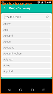 Medical Drugs Dictionary 2018 screenshot