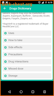 Medical Drugs Dictionary 2018 screenshot