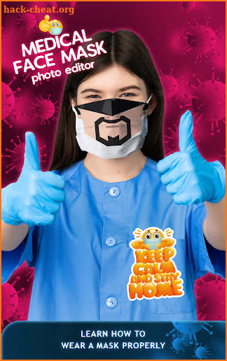 Medical Face Mask Photo Editor screenshot