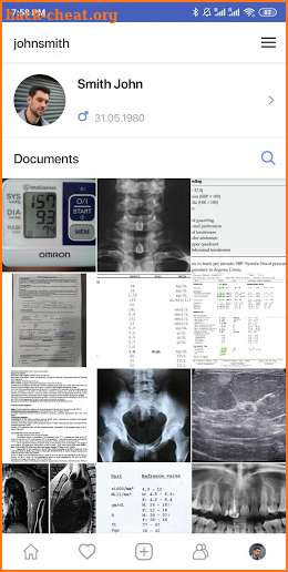 Medical History – Documents screenshot