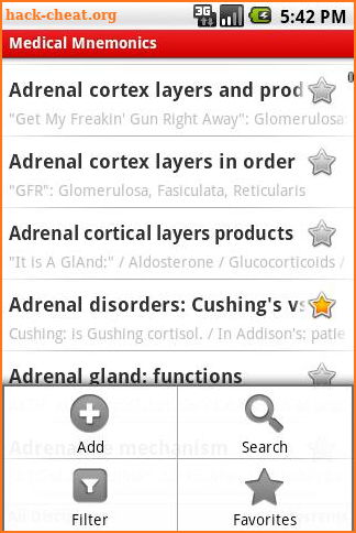 Medical Mnemonics screenshot