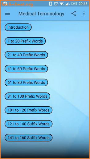 Medical Terminology screenshot