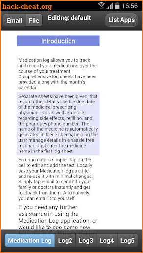 Medication Logs screenshot