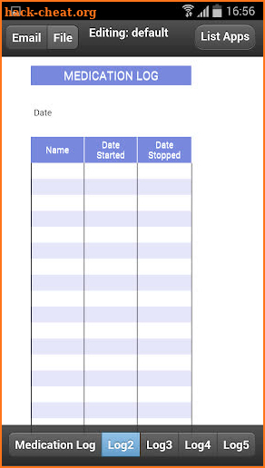 Medication Logs screenshot