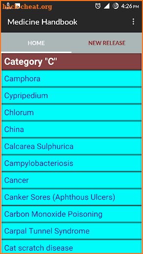 Medicine Handbook screenshot