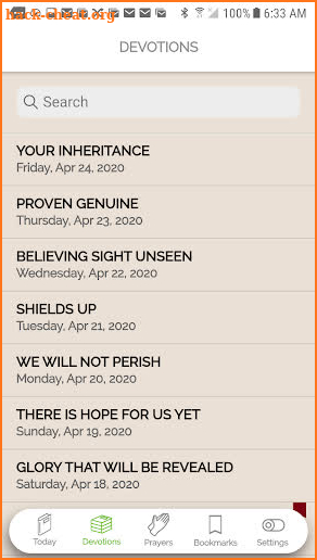 Meditations Daily Devotional screenshot