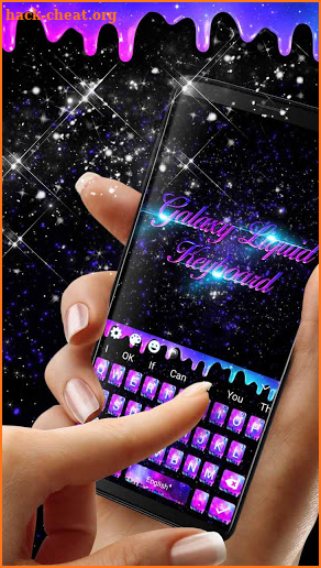 ⭐Galaxy Liquid Keyboard Theme screenshot