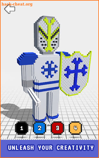 Mediveal 3D Color by Number - Voxel Coloring Book screenshot