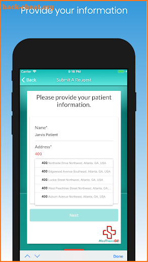 MedTrans Go screenshot