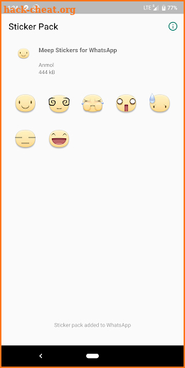 Meep Facebook Stickers for WhatsApp screenshot