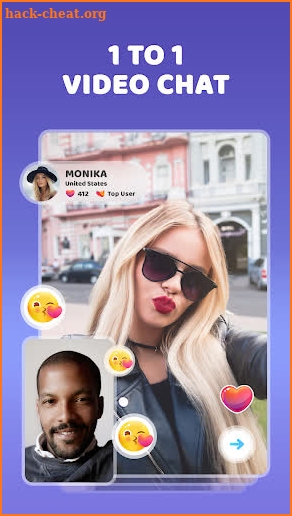 Meet New People via Free Video Chat - Moon Live screenshot