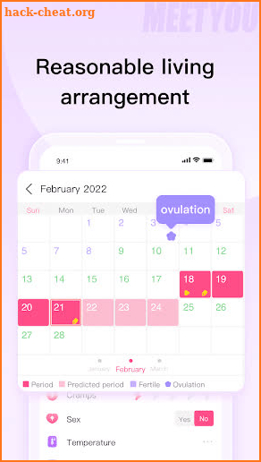 MeetYou - Period Tracker screenshot